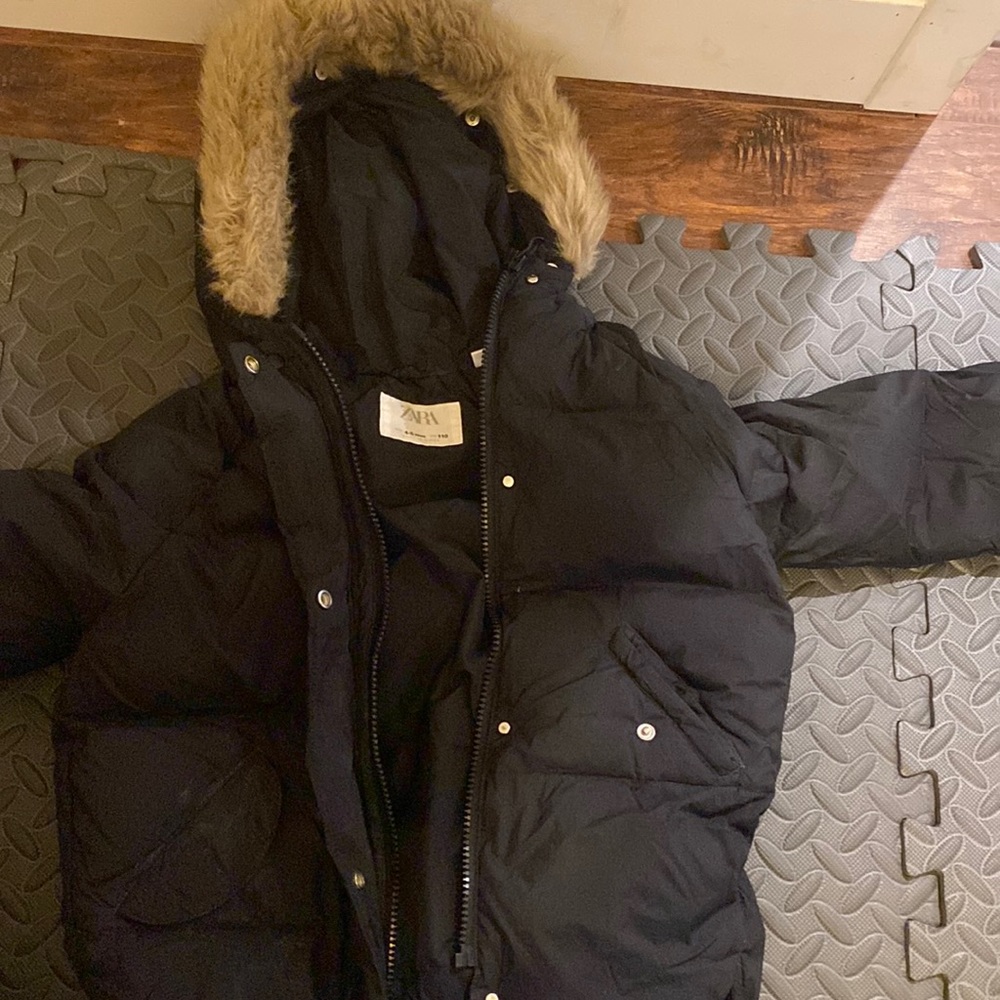 zara girls warm winter coat